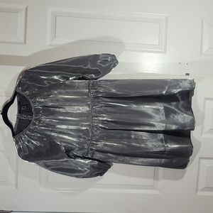 Forever 21 grey shiny tunic